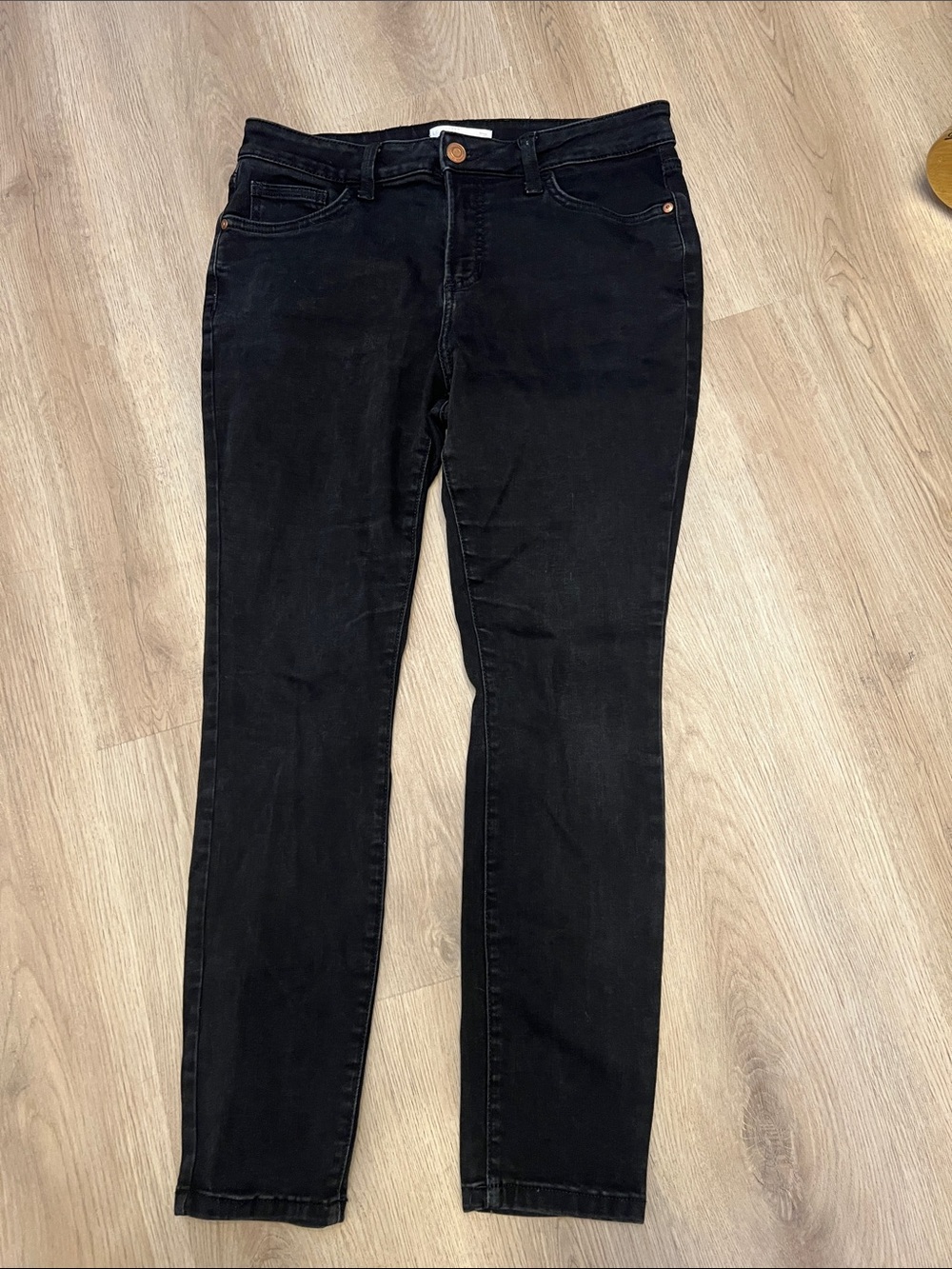 LC Lauren Conrad Black Skinny Jeans with Copper Rivets